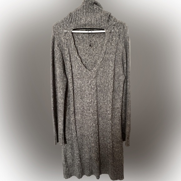 Large Dynamite Grey Sweater Dress - Picture 1 of 3